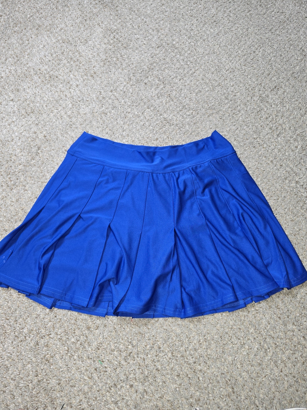 New In Blue Pleated A-Line Women's Skirt Skort Size Medium